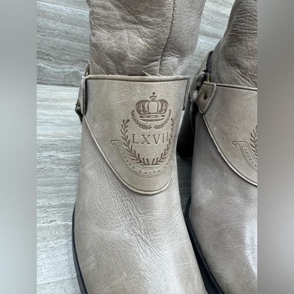 Lauren Ralph Lauren Delsa Knee-High Stacked Heel Boots Womens Size 6.5 - Picture 5 of 13